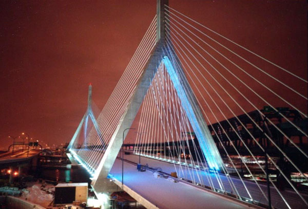 Photographs Big Dig Zakim Bridge Boston