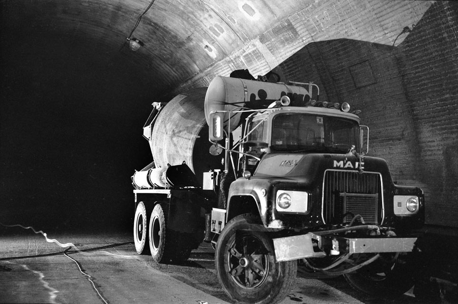 Ted Williams Tunnel, Cement Truck