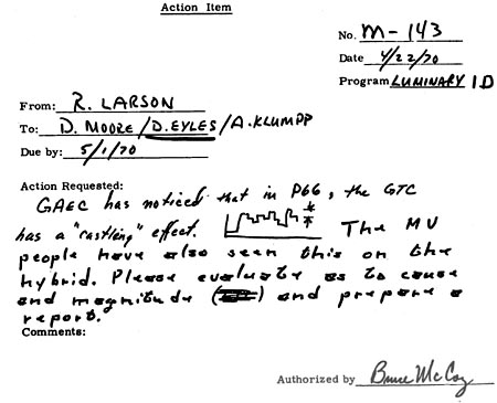 Figure 11: First Report of Throttle Castellations